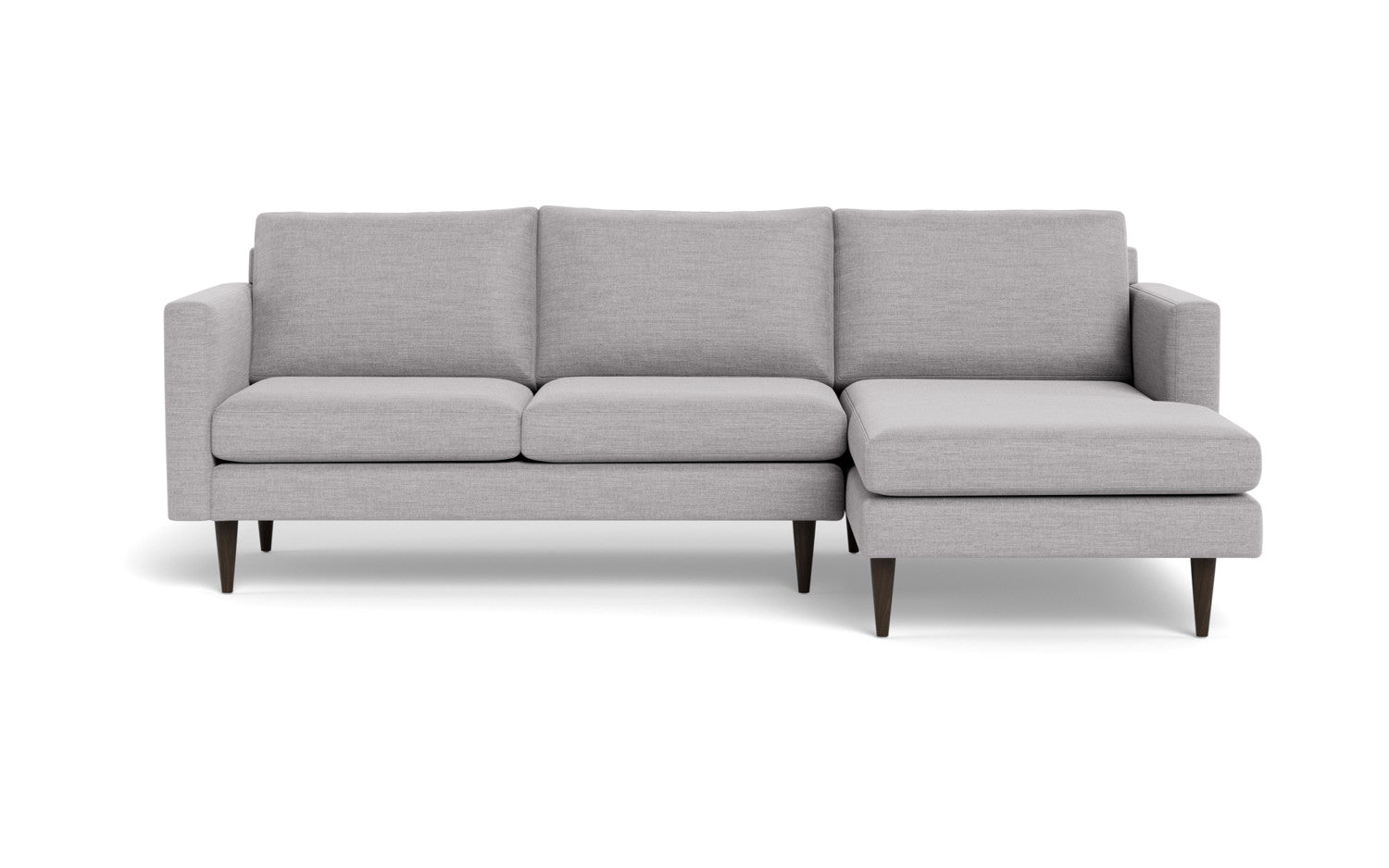 Wallace 98" Untufted Right Chaise Sectional - Bennett Dove