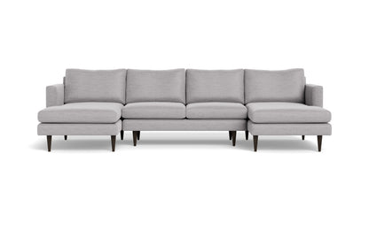 Wallace 126" Untufted Double Chaise U Sectional