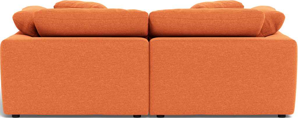 Fluffy 2 Piece Sofa w/Otto - Bennett Orangeade