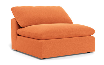 Fluffy Armless Chair - Bennett Orangeade