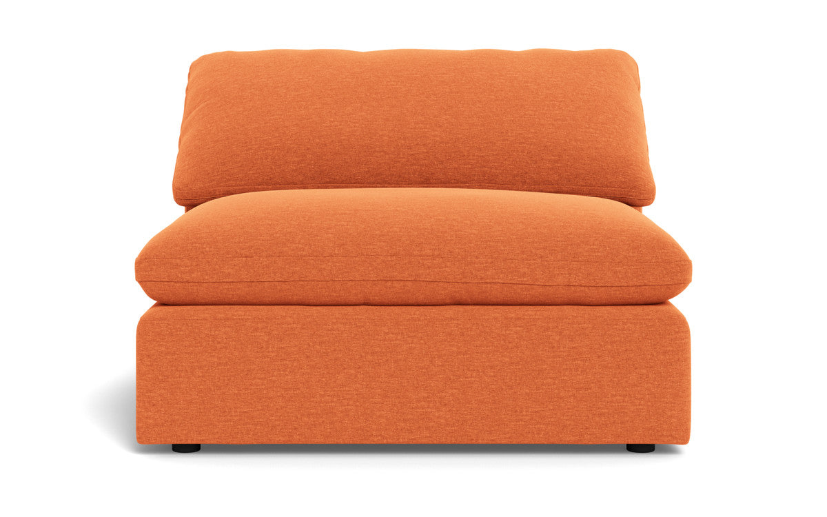 Fluffy Armless Chair - Bennett Orangeade