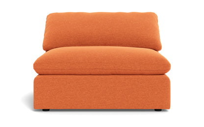 Fluffy Armless Chair - Bennett Orangeade