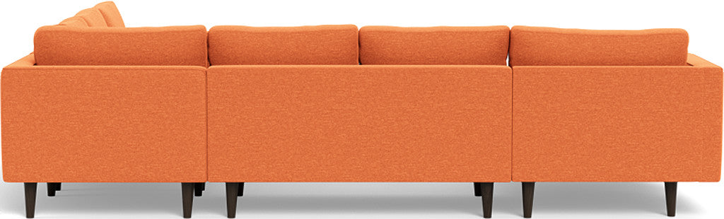 Ladybird 133" Corner Sectional with Left Chaise - Bennett Orangeade