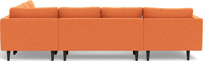 Ladybird 133" Corner Sectional with Left Chaise - Bennett Orangeade