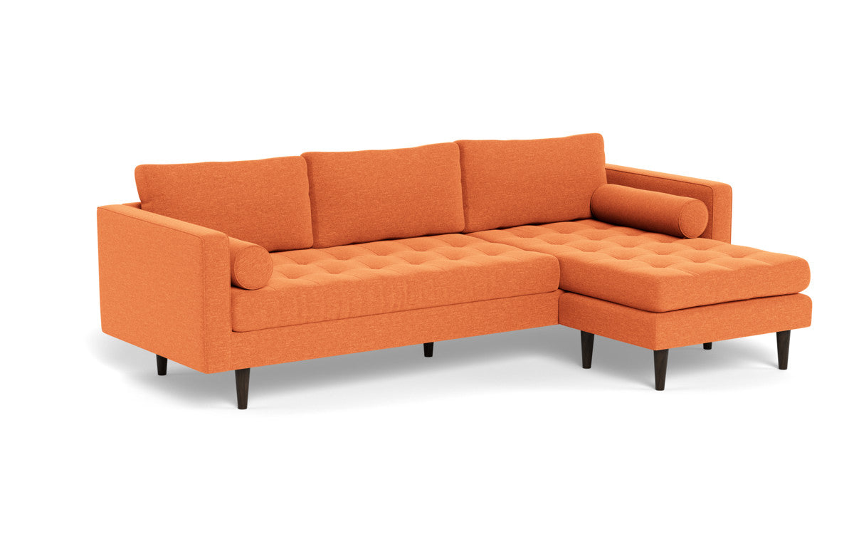 Ladybird 104" Reversible Sofa Chaise - Bennett Orangeade