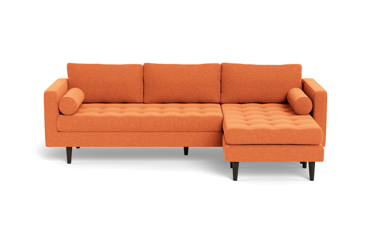 Ladybird 104" Reversible Sofa Chaise - Bennett Orangeade