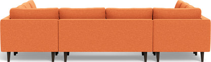 Ladybird 134" U Sectional - Bennett Orangeade