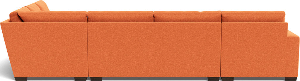 Mas Mesa 162" Deep Corner Sectionals w. Left Chaise - Bennett Orangeade