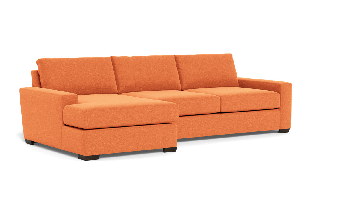 Mas Mesa 123" Deep Left Chaise Sectional - Bennett Orangeade