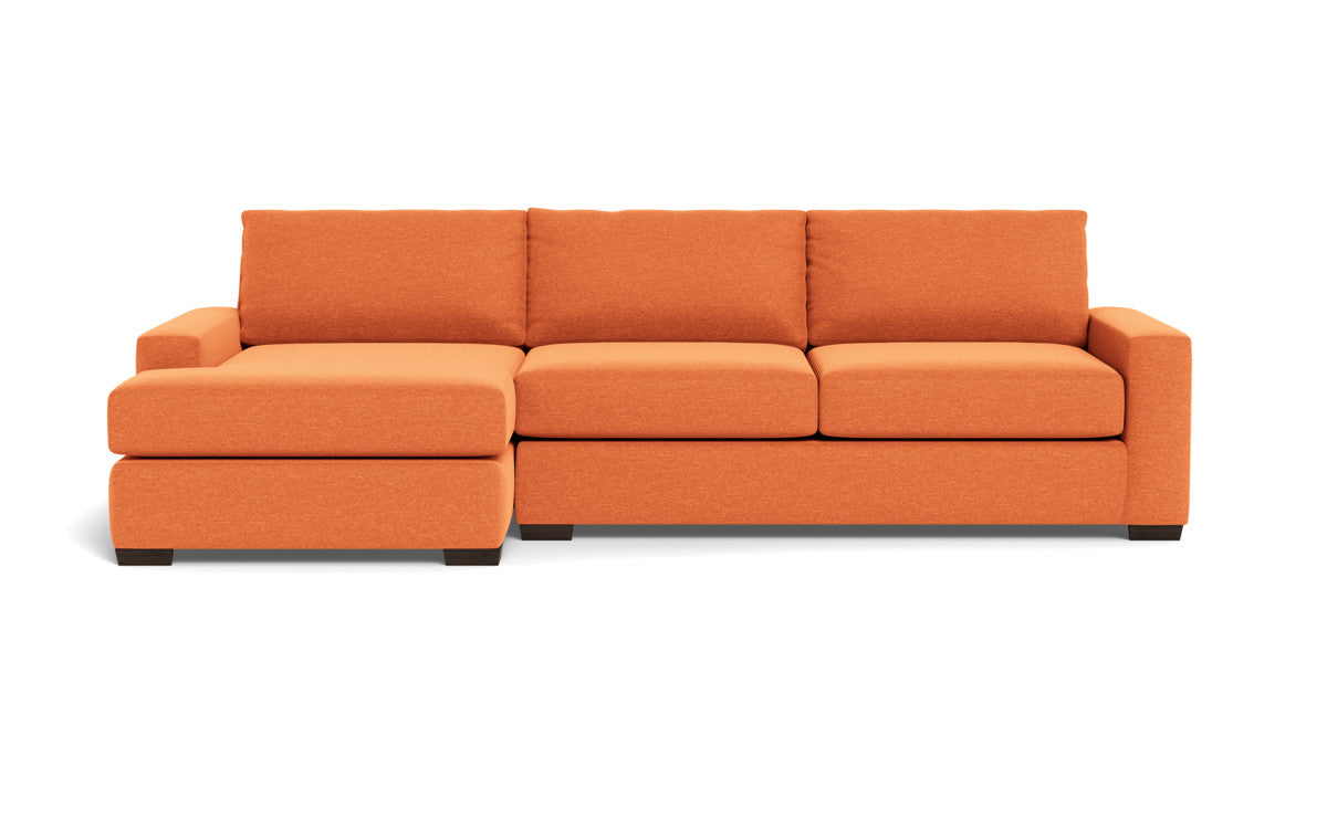 Mas Mesa 123" Deep Left Chaise Sectional - Bennett Orangeade