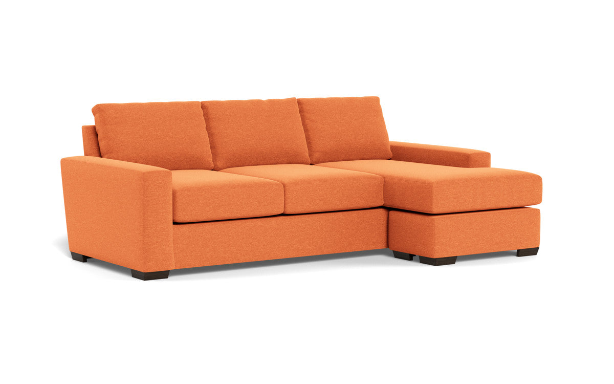 Mas Mesa 101" Deep Reversible Sofa Chaise - Bennett Orangeade