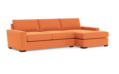 Mas Mesa 123" Deep Right Chaise Sectional - Bennett Orangeade