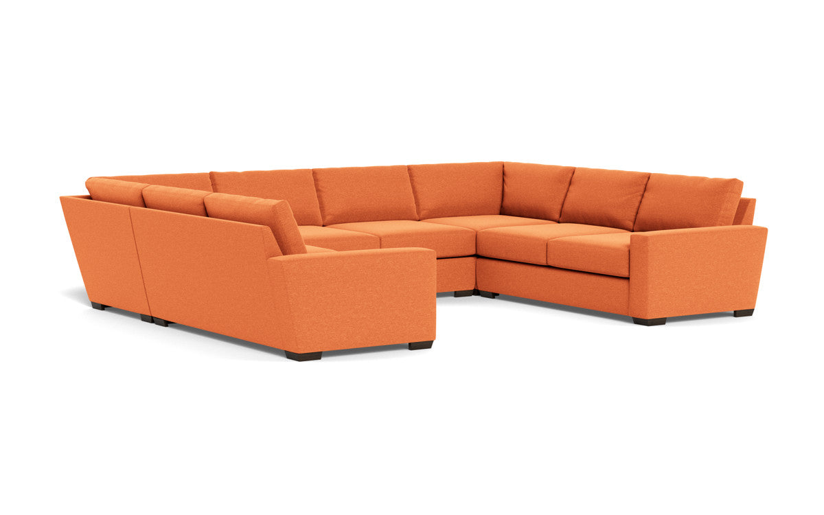 Mas Mesa 166" Deep Condo U Sectional - Bennett Orangeade