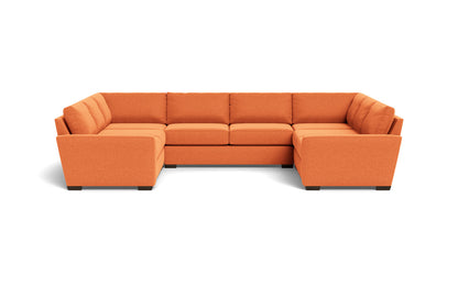 Mas Mesa 166" Deep Condo U Sectional - Bennett Orangeade