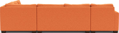Track 141" Corner Sectionals W. Full Sleeper & Left Chaise - Bennett Orangeade