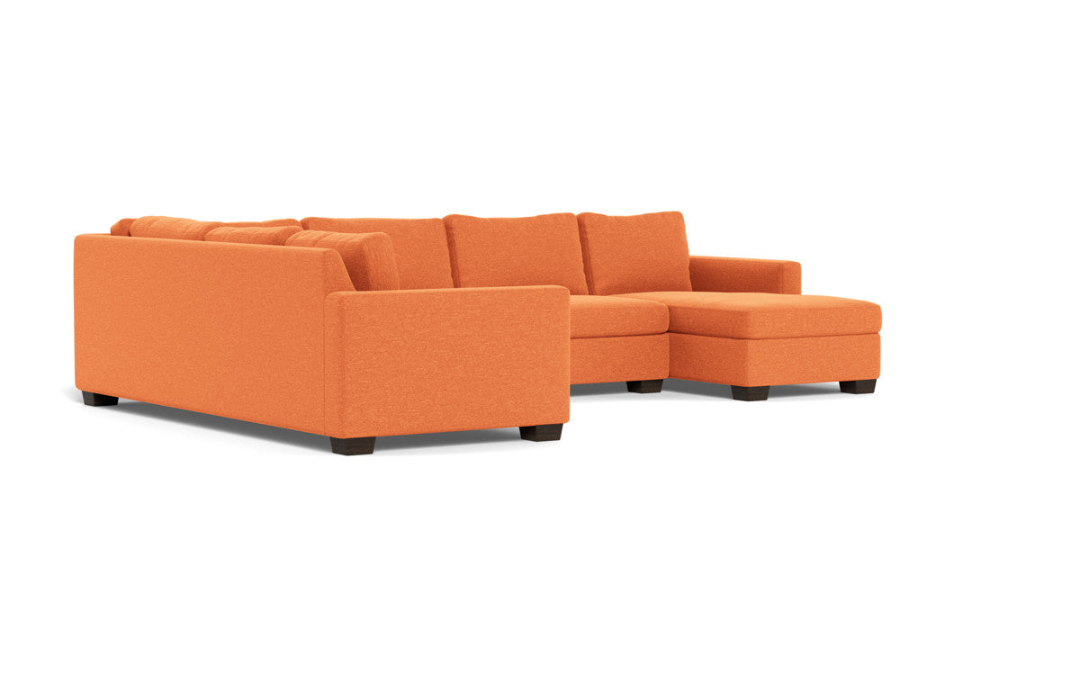 Track 141" Corner Sectionals w. Right Chaise - Bennett Orangeade