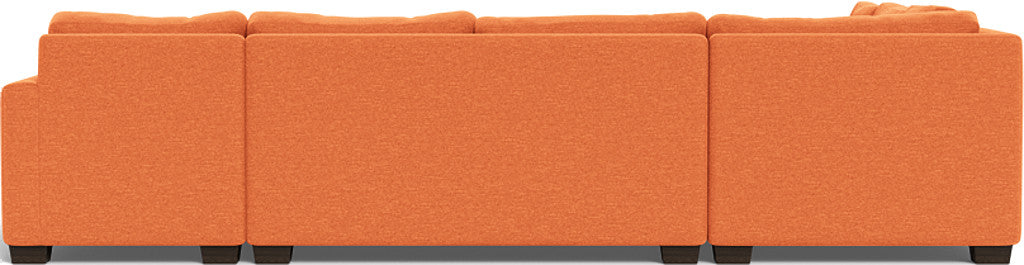 Track 141" Corner Sectionals w. Right Chaise - Bennett Orangeade