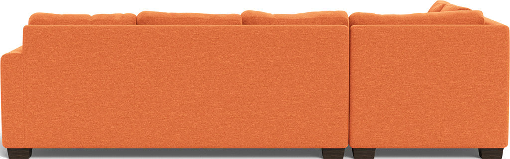 Track 121" Left Chaise Sectional - Bennett Orangeade