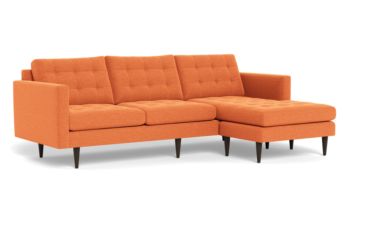 Wallace 98" Reversible Chaise Sofa - Bennett Orangeade