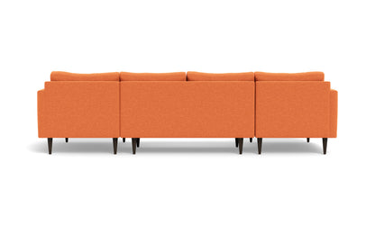 Wallace 126" Untufted Double Chaise U Sectional