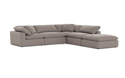 Fluffy 4 Piece Sectional w/Otto - Bennett Praline