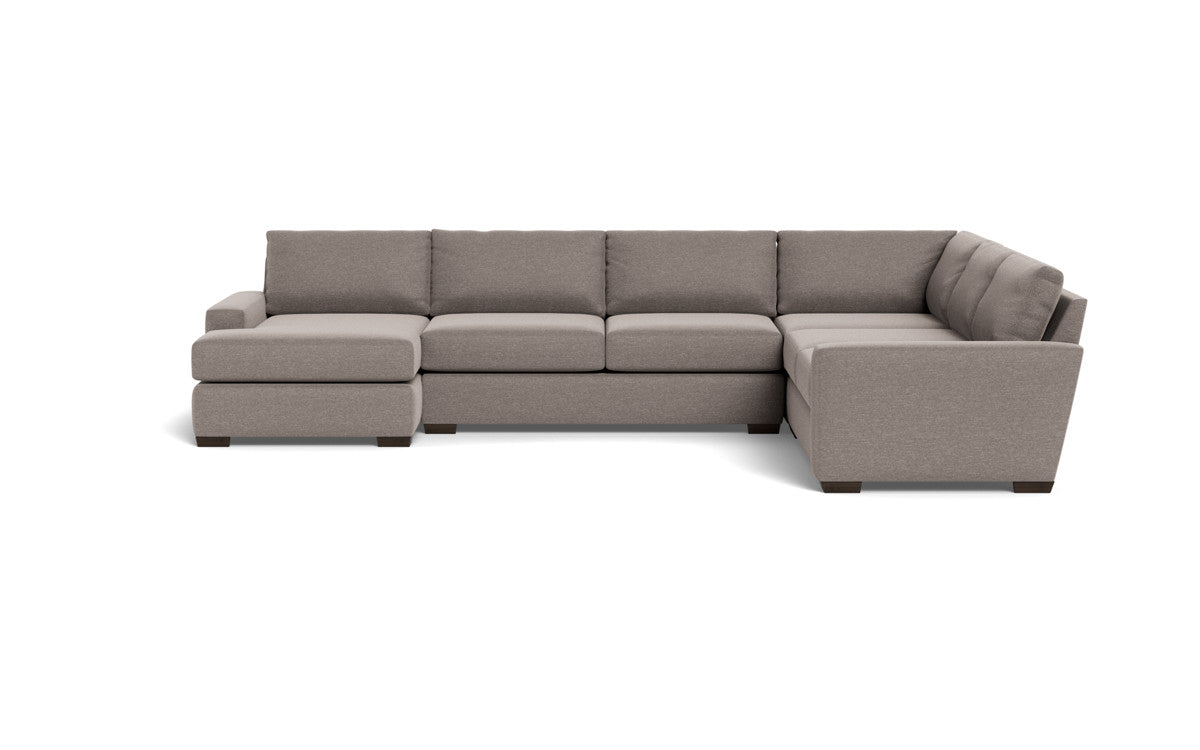 Mas Mesa 162" Deep Corner Sectionals w. Left Chaise - Bennett Praline