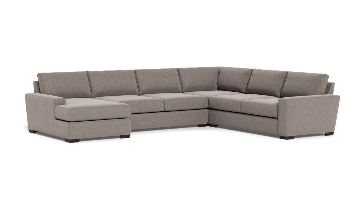 Mas Mesa 162" Deep Corner Sectionals w. Left Chaise - Bennett Praline