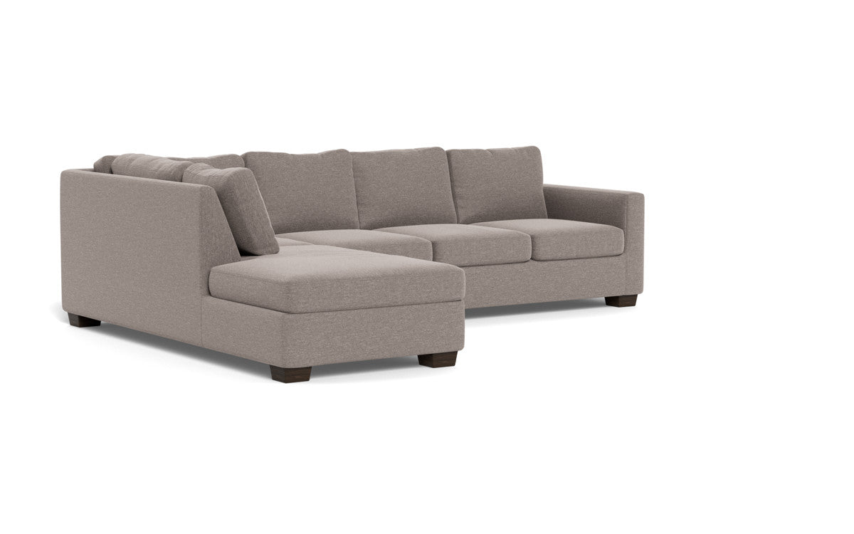 Track 121" Left Chaise Sectional - Bennett Praline