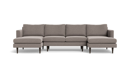 Wallace 126" Untufted Double Chaise U Sectional