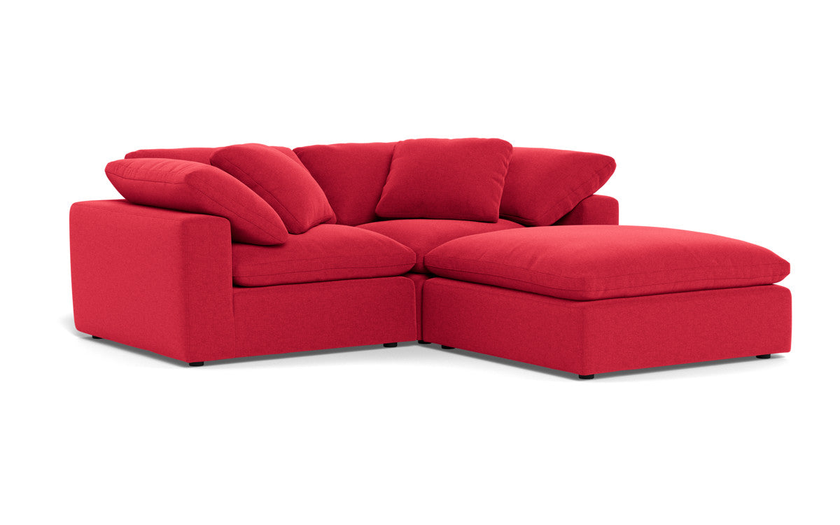 Fluffy 2 Piece Sofa w/Otto - Bennett Red