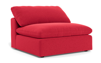 Fluffy Armless Chair - Bennett Red