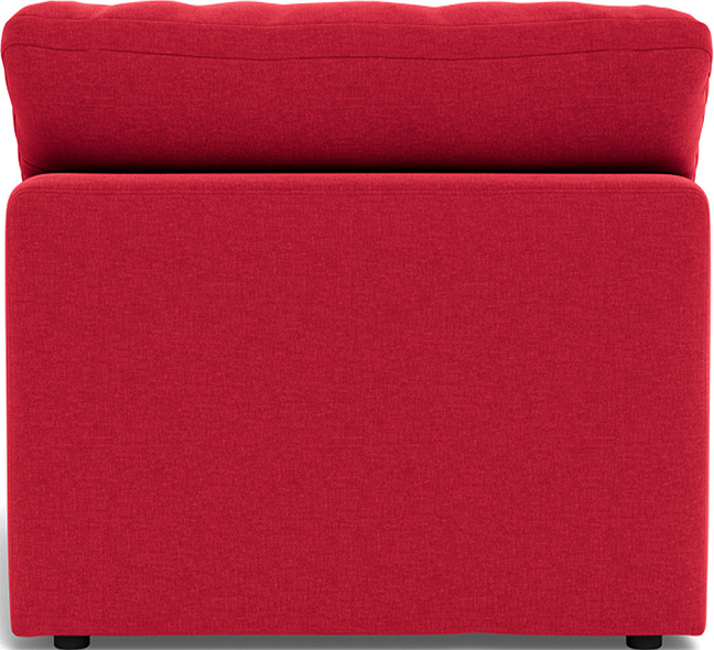 Fluffy Small Armless Chair - Bennett Red