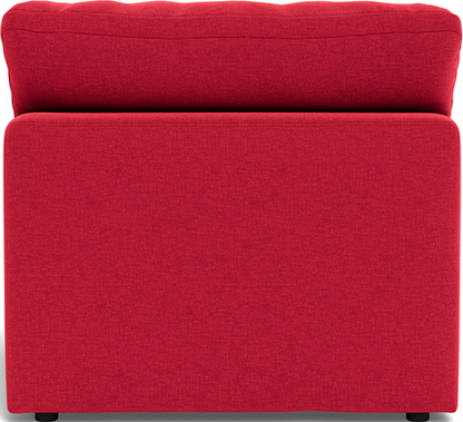 Fluffy Small Armless Chair - Bennett Red