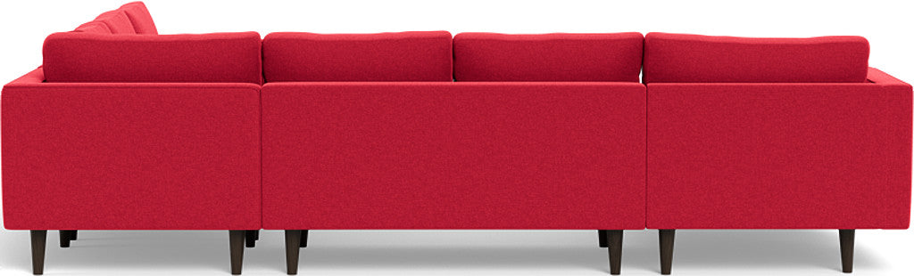 Ladybird 133" Corner Sectional with Left Chaise - Bennett Red