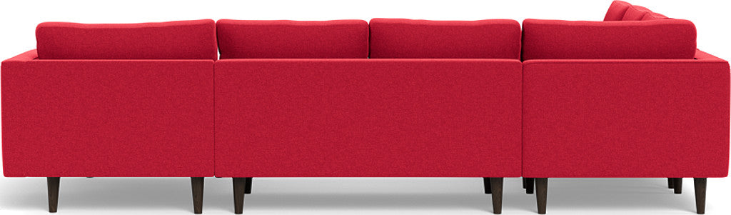 Ladybird 133" Corner Sectionals w. Right Chaise - Bennett Red