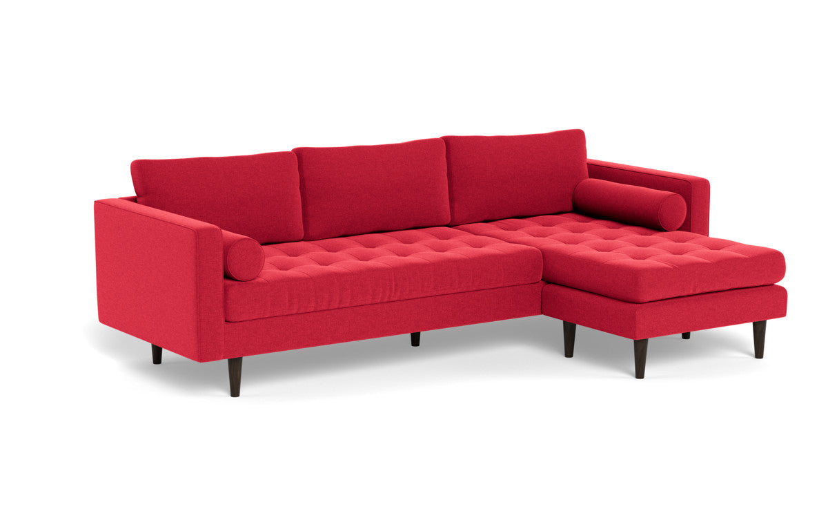 Ladybird 104" Reversible Sofa Chaise - Bennett Red