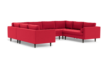 Ladybird 134" U Sectional - Bennett Red