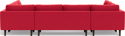 Ladybird 134" U Sectional - Bennett Red