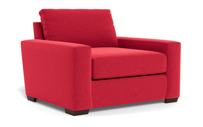 Mas Mesa 52" Deep Arm Chair - Bennett Red