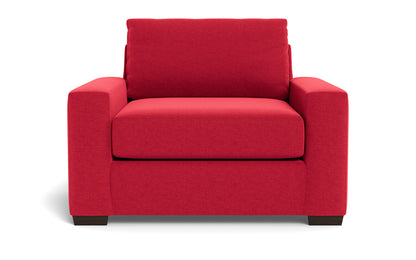 Mas Mesa 52" Deep Arm Chair - Bennett Red