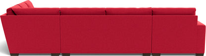 Mas Mesa 162" Deep Corner Sectionals w. Left Chaise - Bennett Red