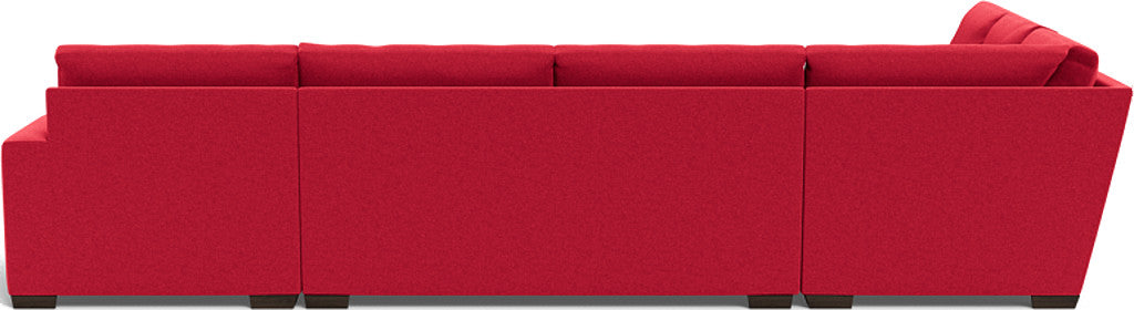 Mas Mesa 162" Deep Corner Sectionals w. Right Chaise - Bennett Red