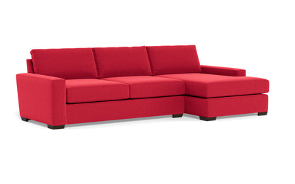 Mas Mesa 123" Deep Right Chaise Sectional - Bennett Red