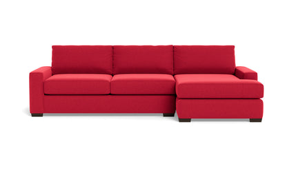 Mas Mesa 123" Deep Right Chaise Sectional - Bennett Red