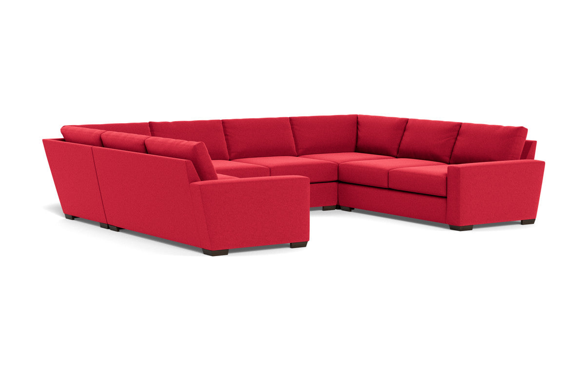 Mas Mesa 166" Deep Condo U Sectional - Bennett Red