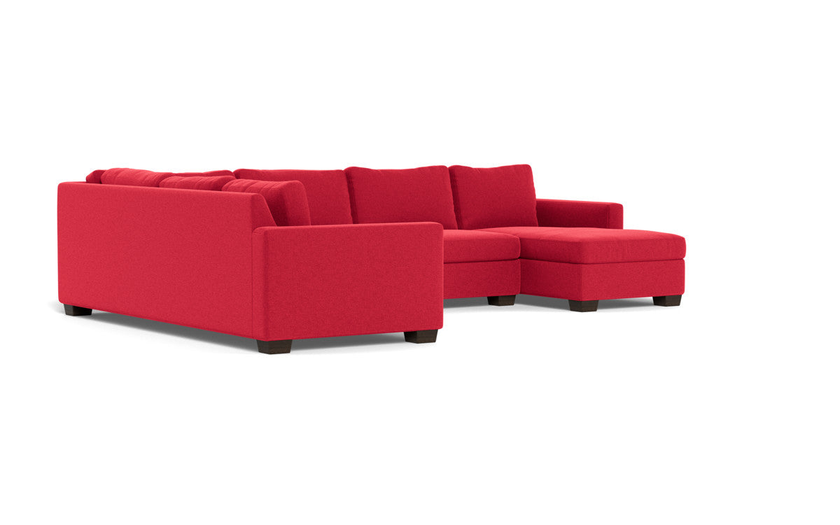 Track 141" Corner Sectionals w. Right Chaise - Bennett Red
