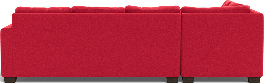Track 121" Left Chaise Sectional - Bennett Red