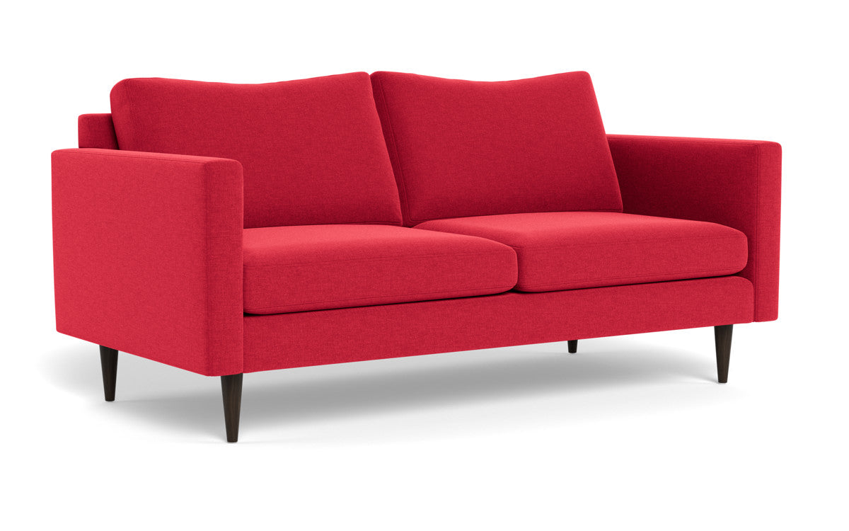 Wallace 74" Untufted Apartment Sofa - Bennett Red