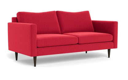 Wallace 74" Untufted Apartment Sofa - Bennett Red