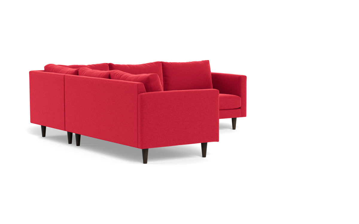 Wallace 102" Untufted Corner Sectional - Bennett Red